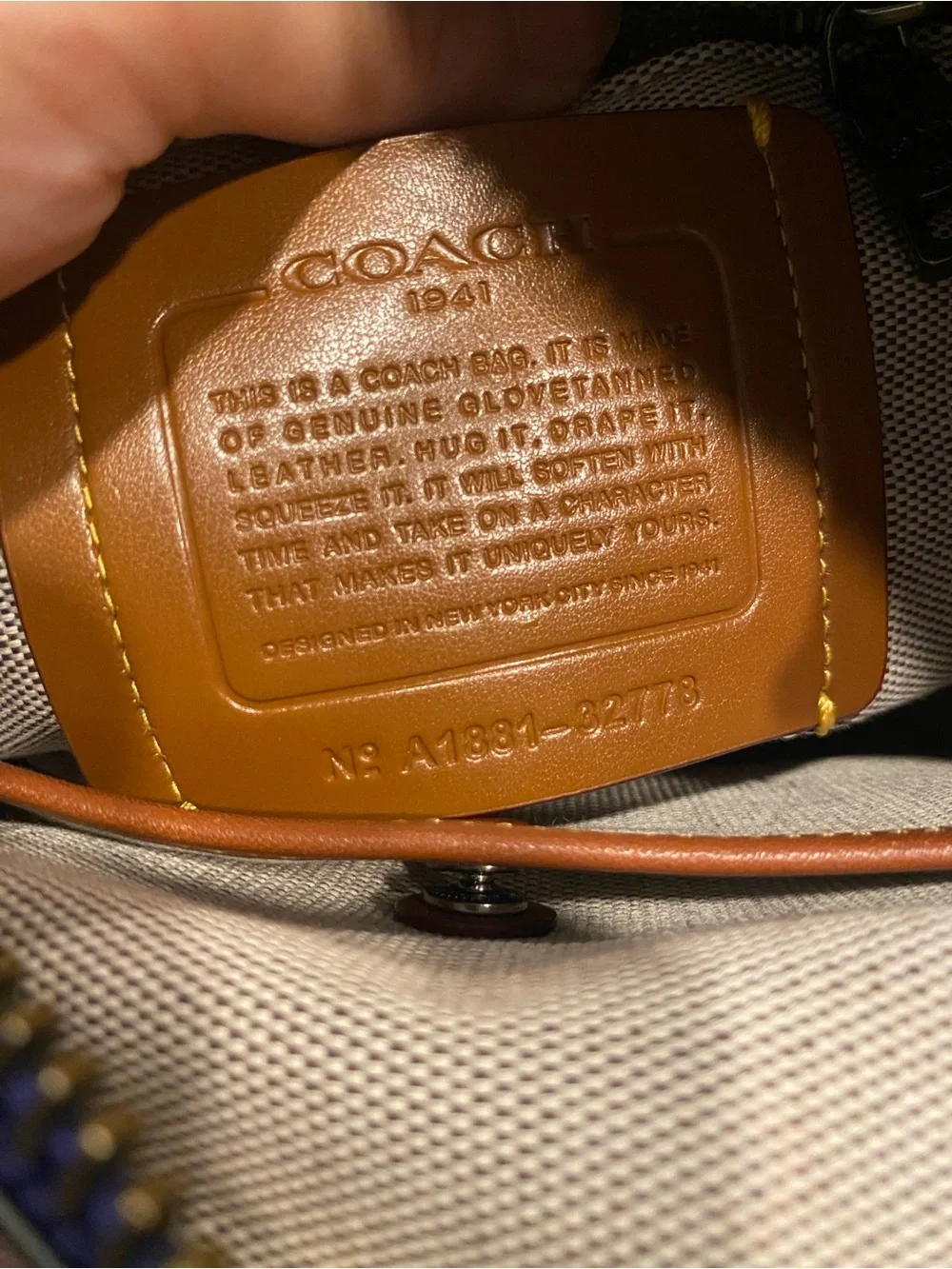 Coach 1941 Disney Rogue Purple Leather Shoulder Bag Collab Rare HTF